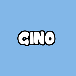 Coloriage prénom GINO