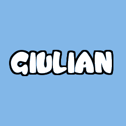 Coloriage prénom GIULIAN
