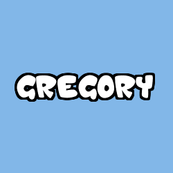 Coloriage prénom GREGORY