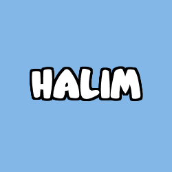 Coloriage prénom HALIM