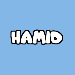 Coloriage prénom HAMID