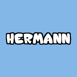 Coloriage prénom HERMANN