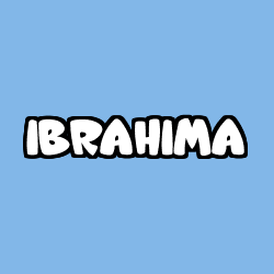 Coloriage prénom IBRAHIMA