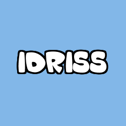 Coloriage prénom IDRISS
