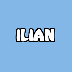Coloriage prénom ILIAN