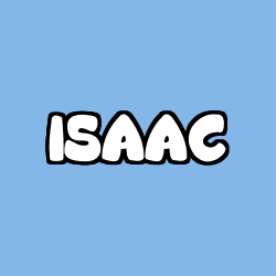 Coloriage prénom ISAAC