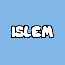 Coloriage prénom ISLEM