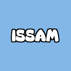 Coloriage prénom ISSAM