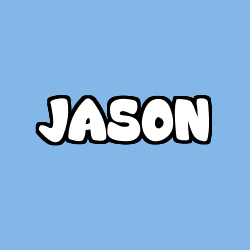Coloriage prénom JASON