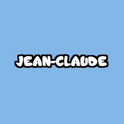 Coloriage prénom JEAN-CLAUDE