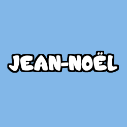 Coloriage prénom JEAN-NOËL