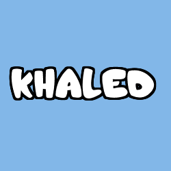 Coloriage prénom KHALED