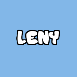 Coloriage prénom LENY