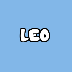 Coloriage prénom LEO