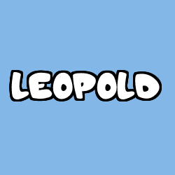 Coloriage prénom LEOPOLD