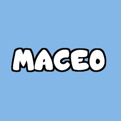Coloriage prénom MACEO