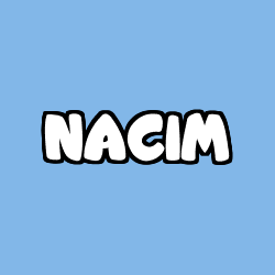 Coloriage prénom NACIM