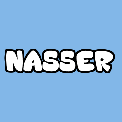 Coloriage prénom NASSER