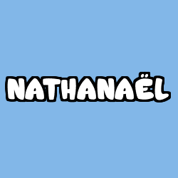 Coloriage prénom NATHANAËL