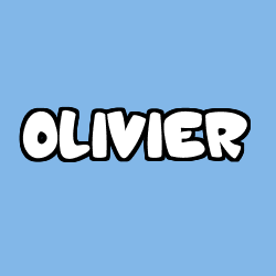 Coloriage prénom OLIVIER