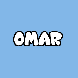 Coloriage prénom OMAR