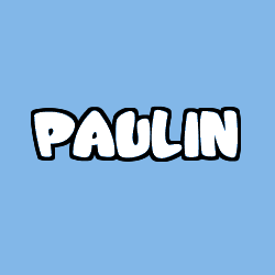 Coloriage prénom PAULIN