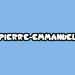 Coloriage prénom PIERRE-EMMANUEL