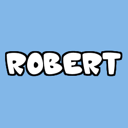 Coloriage prénom ROBERT
