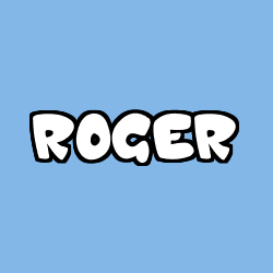 Coloriage prénom ROGER