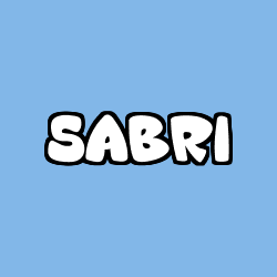 Coloriage prénom SABRI