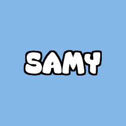 Coloriage prénom SAMY