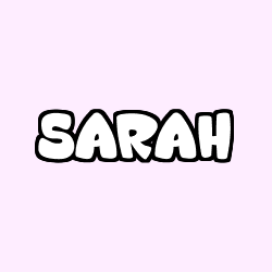 Coloriage prénom SARAH
