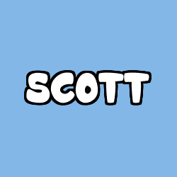 Coloriage prénom SCOTT