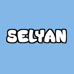 Coloriage prénom SELYAN