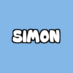 Coloriage prénom SIMON