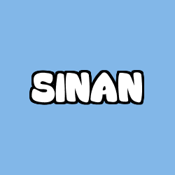 Coloriage prénom SINAN