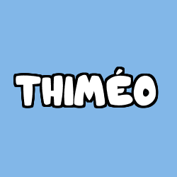 Coloriage prénom THIMÉO