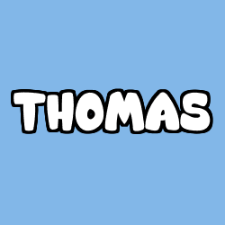 Coloriage prénom THOMAS