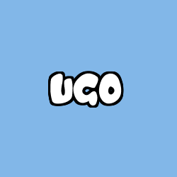 Coloriage prénom UGO