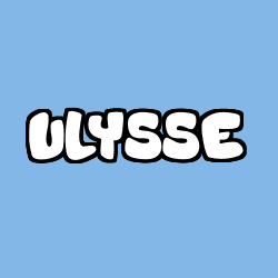 Coloriage prénom ULYSSE