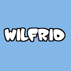 Coloriage prénom WILFRID
