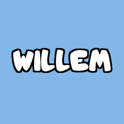 Coloriage prénom WILLEM