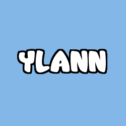 Coloriage prénom YLANN