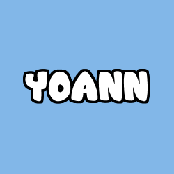 Coloriage prénom YOANN