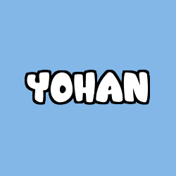 Coloriage prénom YOHAN