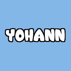 Coloriage prénom YOHANN