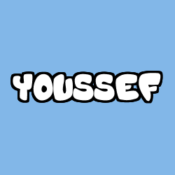 Coloriage prénom YOUSSEF