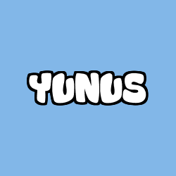 Coloriage prénom YUNUS