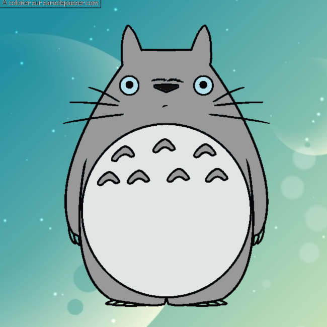 Coloriage Mon voisin Totoro par un invité