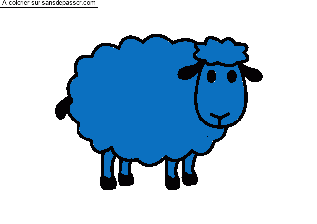 Coloriage Mouton par un invité